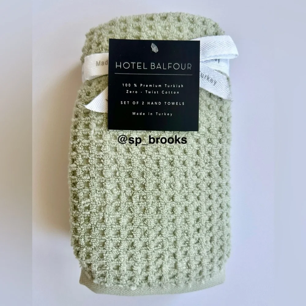 🎁Hotel Balfour Bath Towel Set - Zero Twist Cotton - 8PCS- Green Tea